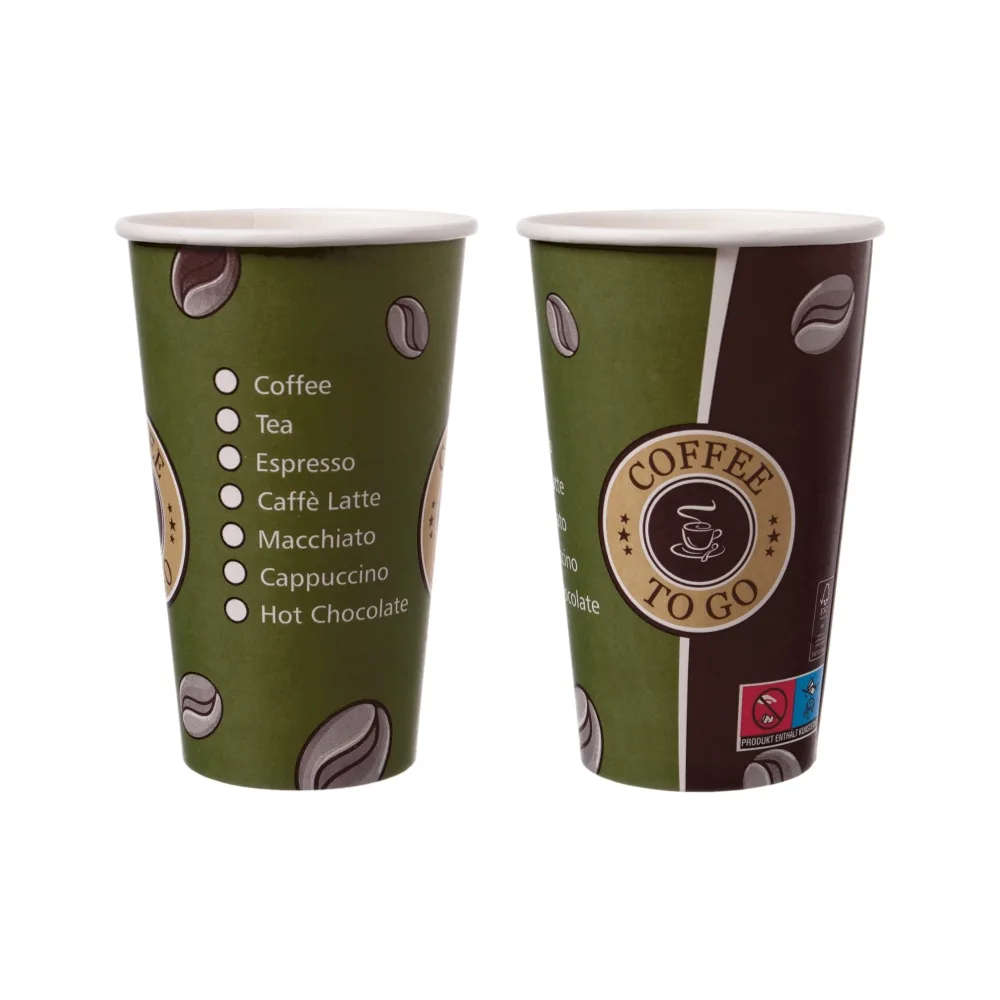 Kaffeebecher To Go "Topline" | 400ml | Pappe | beschichtet