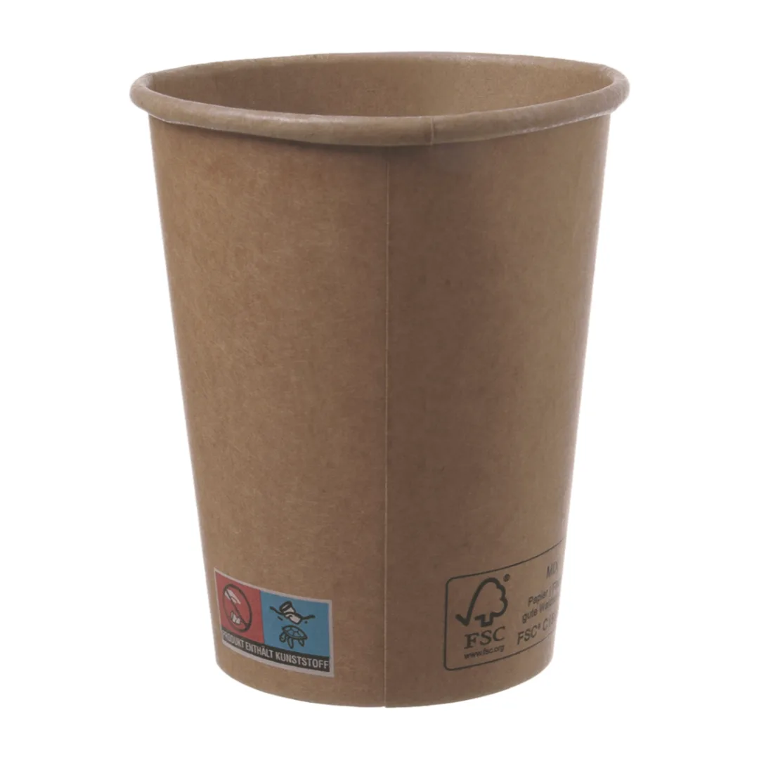 Kaffeebecher To Go | FSC | unbedruckt | braun