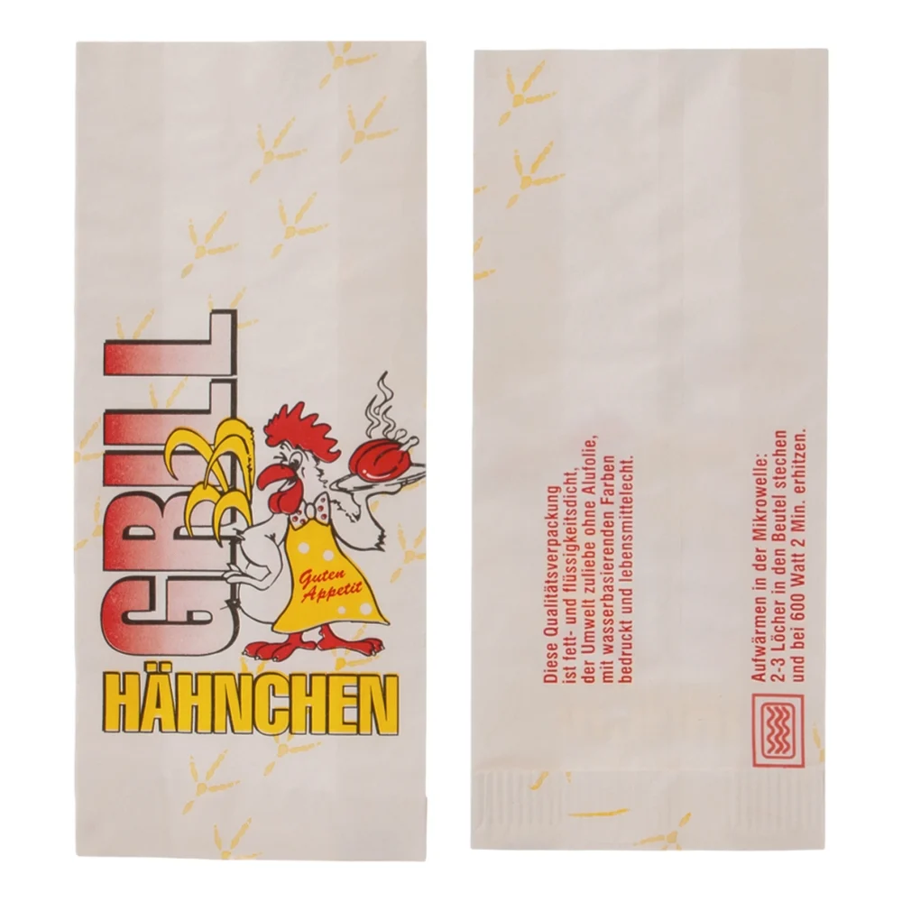 Hähnchenbeutel 'Gockel' | PE (Kunststoff) | 1/2 | weiß
