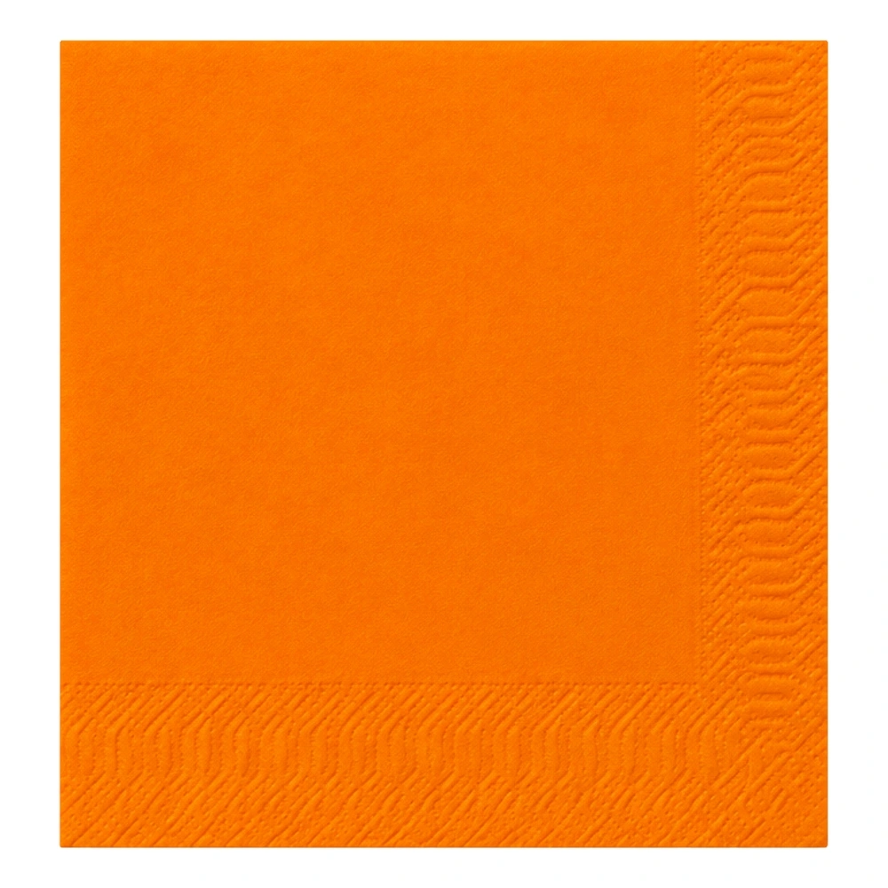 Tissue Serviette 1/4 Falz in orange