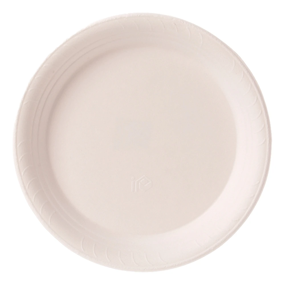 Menüteller | Bagasse | Ø225mm | ungeteilt | natur