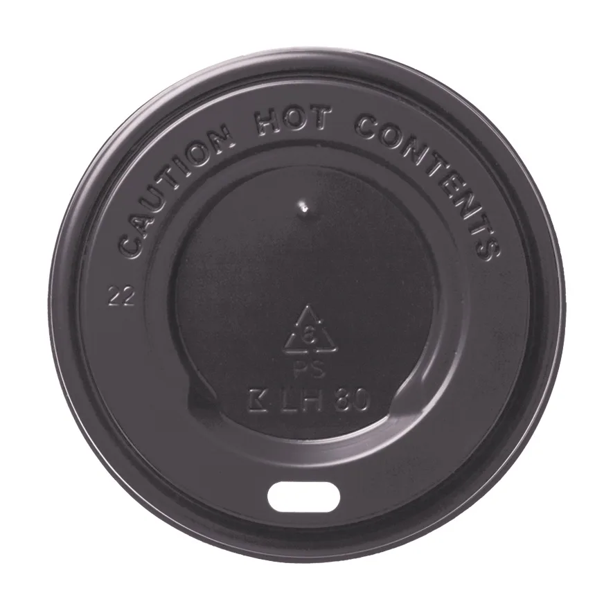 PS-Deckel für Kaffeebecher | schwarz