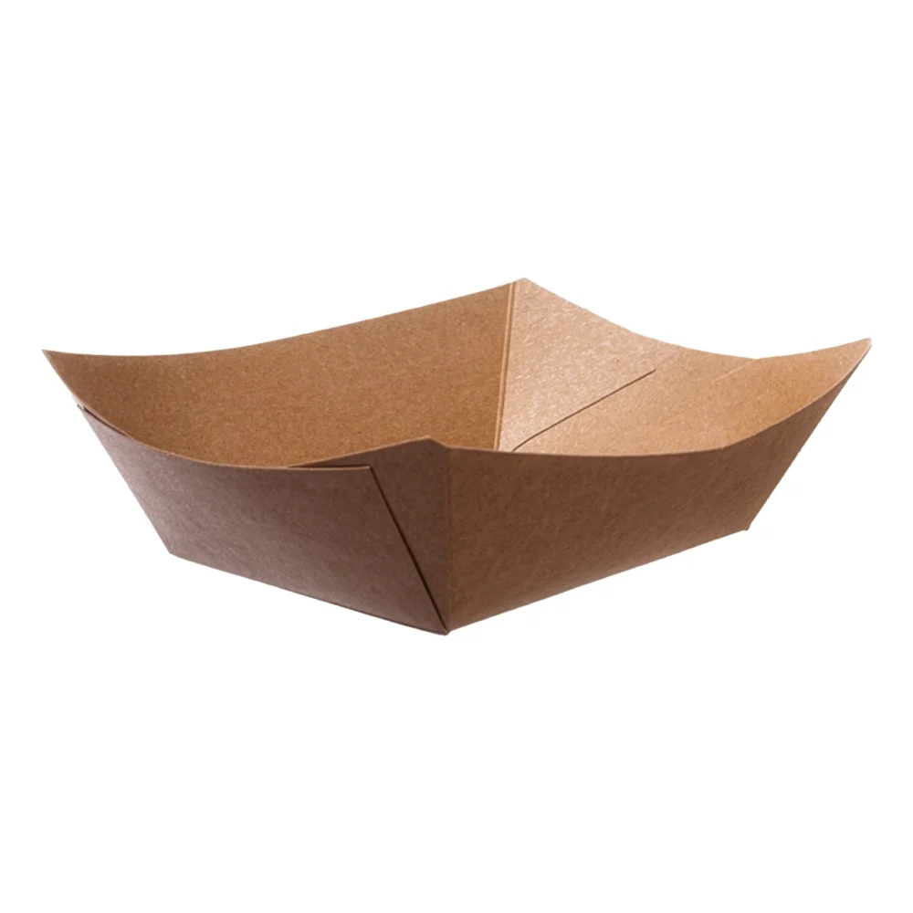 Snackschalen | Kraftpapier | 185x135x45mm | 500ml | braun