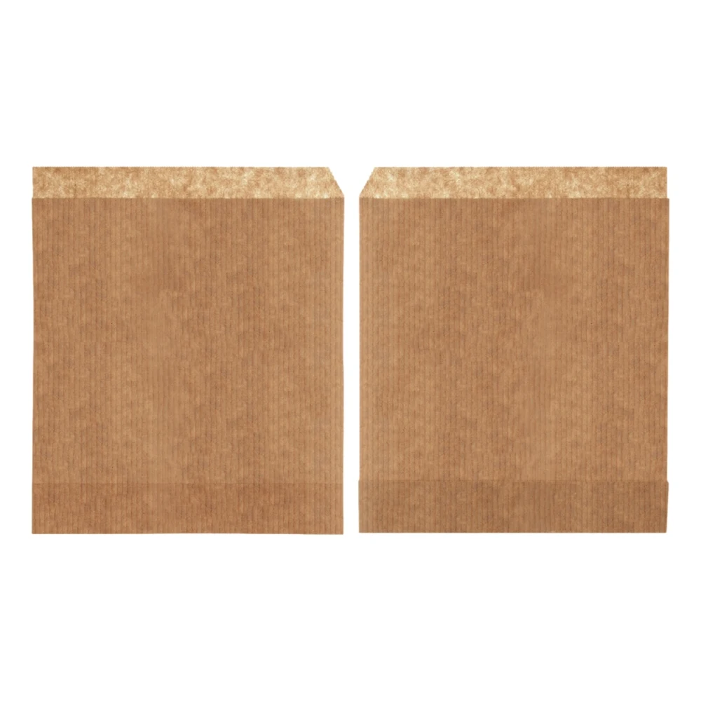 Snackbeutel 2-seitig offen | Kraftpapier | 150x160mm | braun