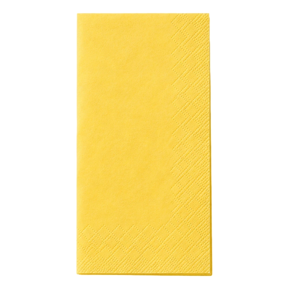 Tissue Serviette 1/8 Falz in gelb