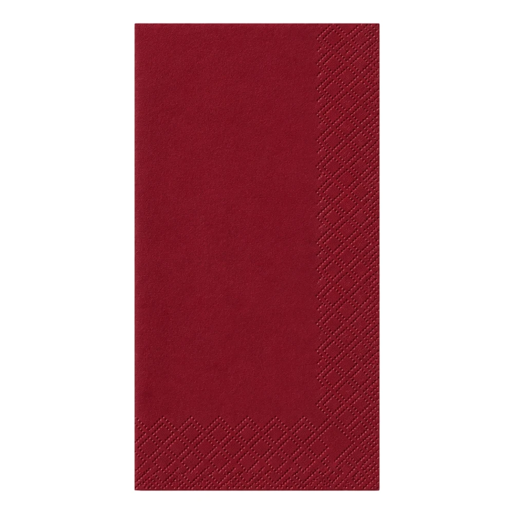 Tissue Serviette 1/8 Falz in bordeaux