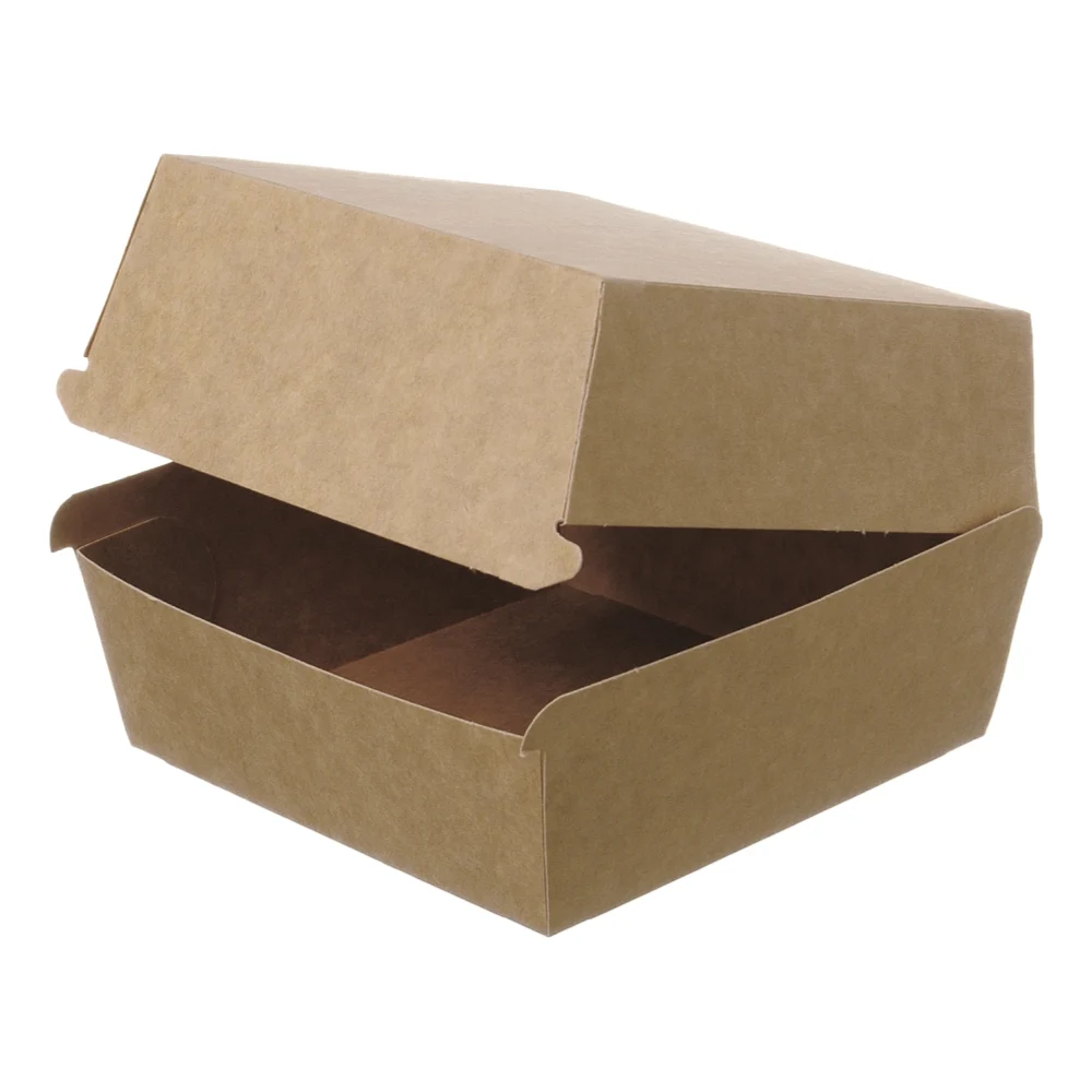 Hamburger-Boxen | Kraftkarton | 11x11x8cm | braun