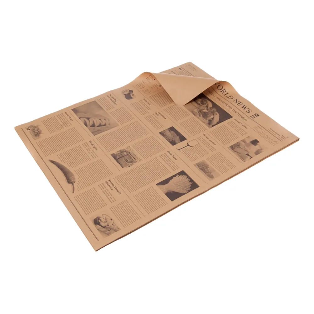 Pergamentersatz "Newspaper" | Pergamentersatz | 1/4 Bogen | braun