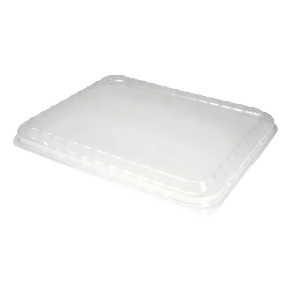 Menüschalen-Deckel | rPET | gewölbt | 23,4x18,7x2,0cm | transparent