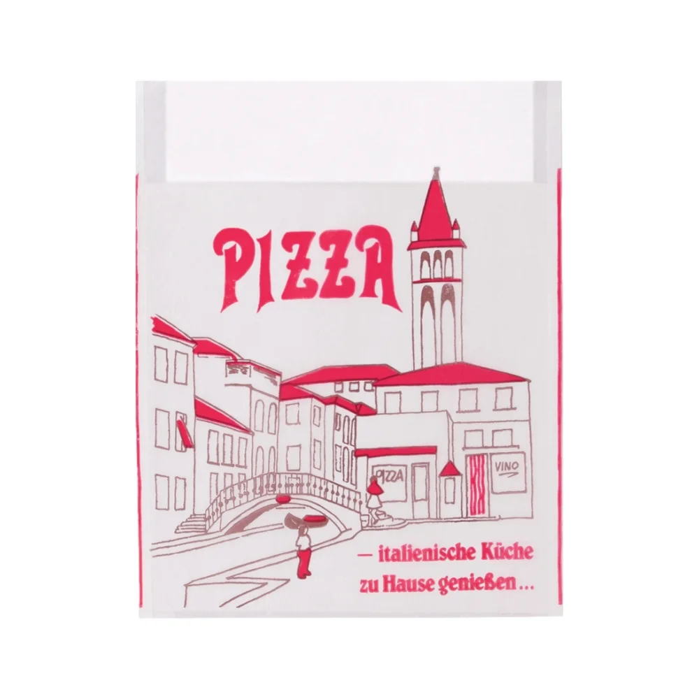 Pizzataschen fettdicht | 30x30x2cm | weiß | Neutraldruck