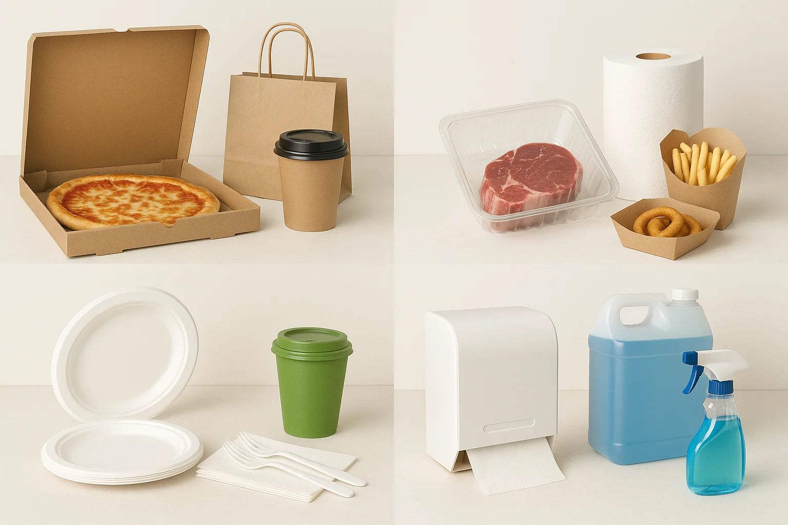 Lebensmittelverpackungen und Hygienebedarf