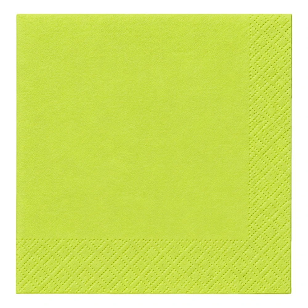 Tissue Serviette 1/4 Falz in lime