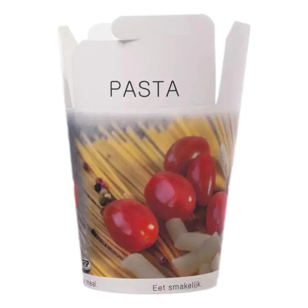 Pastaboxen | Karton | 470ml | rund | weiß