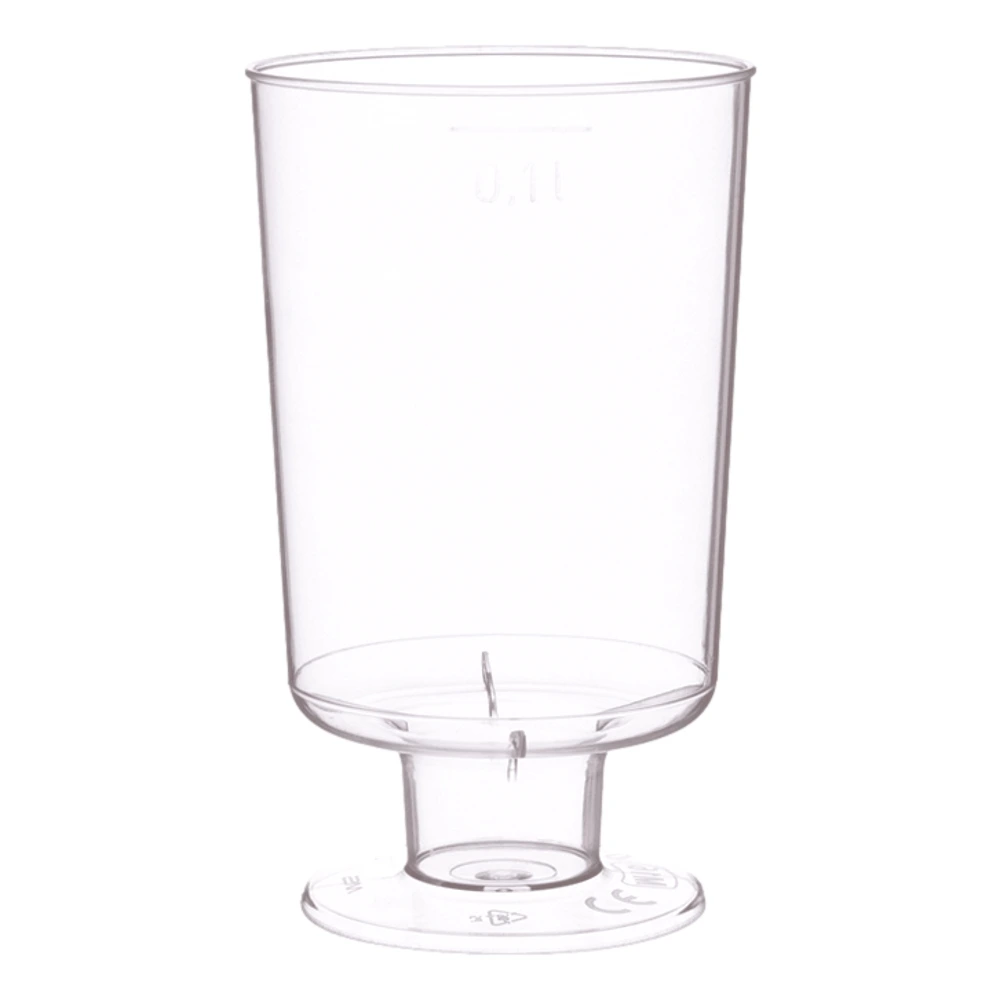 Trinkglas/Weinglas mit Fuß | PS | transparent