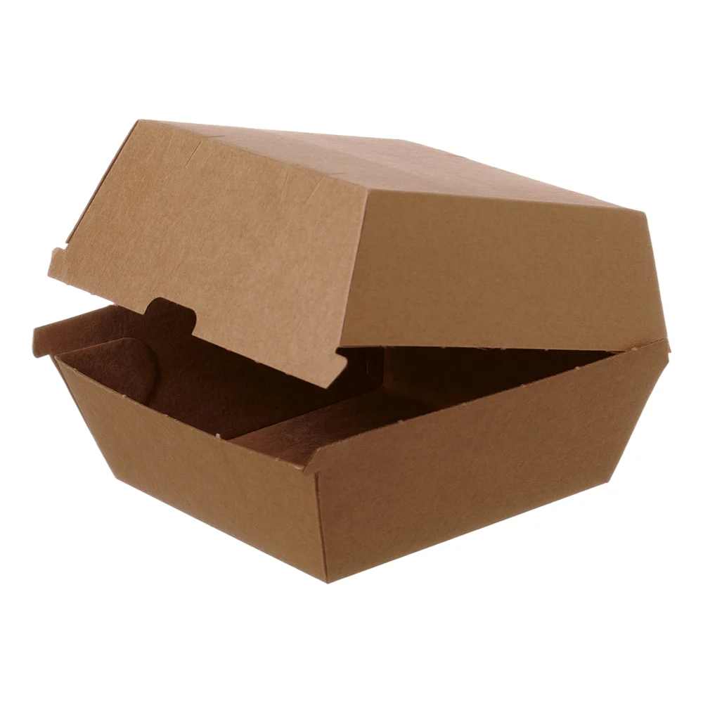 Hamburger-Boxen | Wellpappe | braun