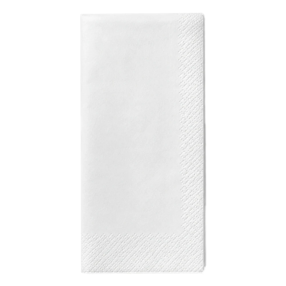 Tissue Serviette 1/8 Falz in weiß
