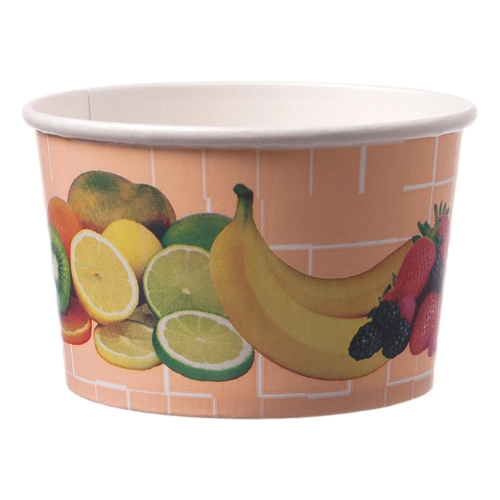 Eisbecher To Go "Früchte", Pappe, 340ml