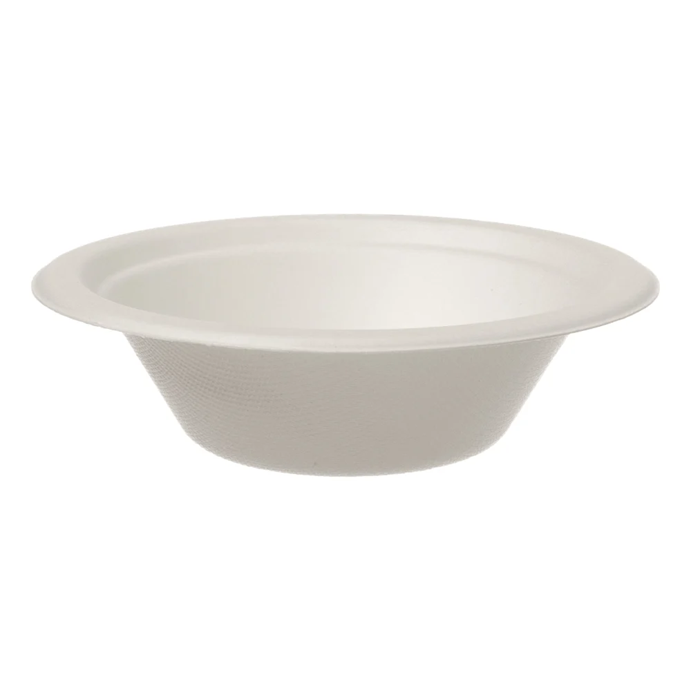 Bagasse-/Zuckerrohrschalen | rund | 200ml | naturweiß
