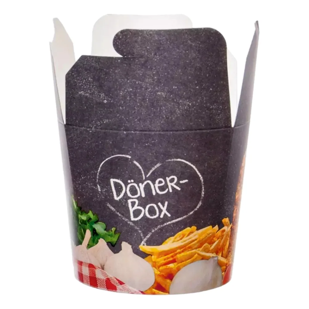 Dönerboxen | Karton | 710ml | rund | Neutraldruck