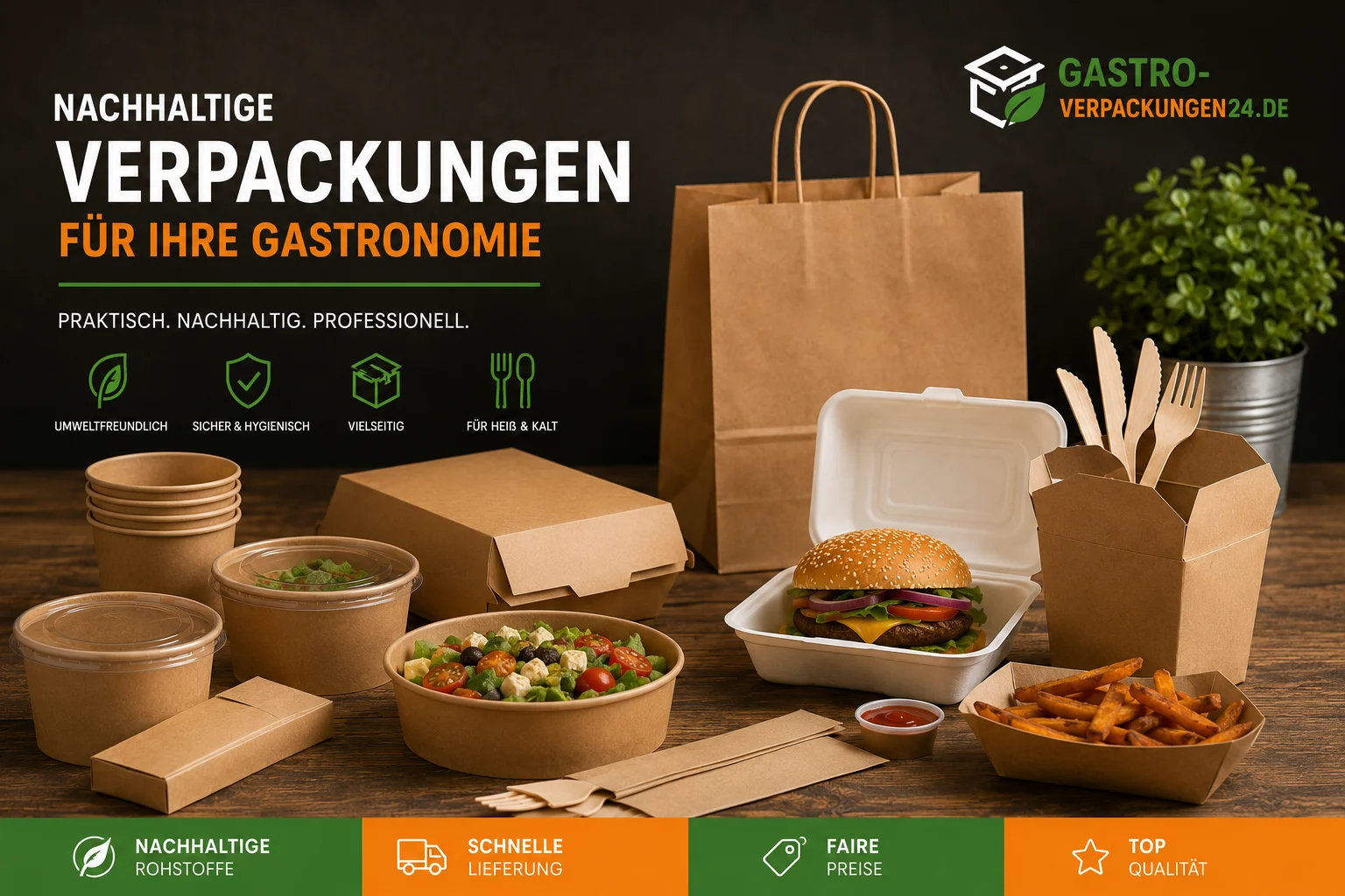Verpackungen für die Gastronomie