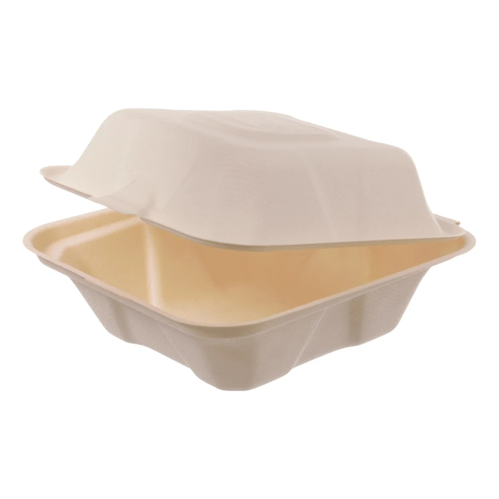Hamburger-Boxen | Fiber | 145x145x70mm | HB6 | natur
