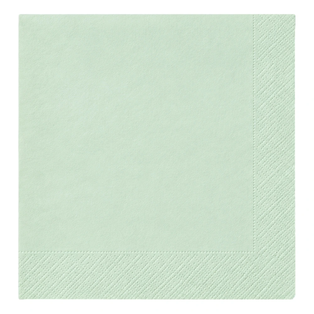 Tissue Serviette 1/4 Falz in mintgrün