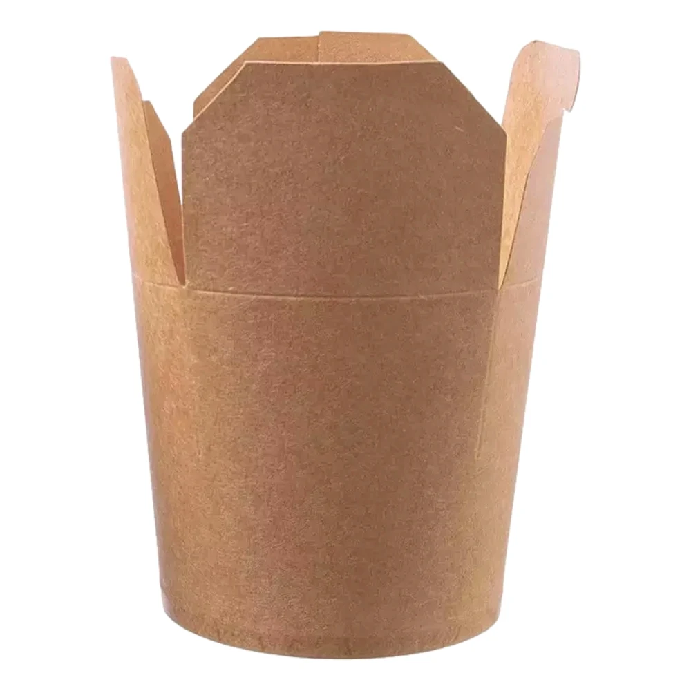 Döner-/Nudelboxen | Karton | 710ml | rund | braun