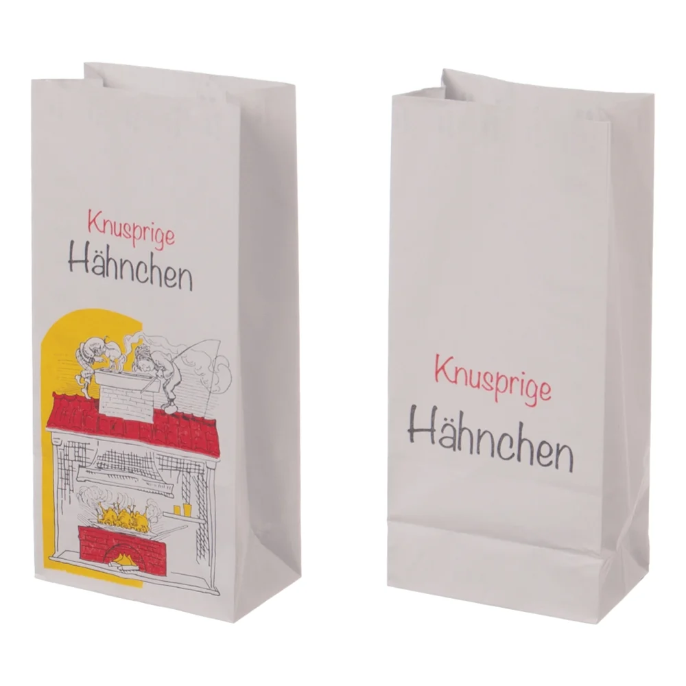 Hähnchenbeutel 'Max & Moritz' | Aluminium | 1/2 | weiß