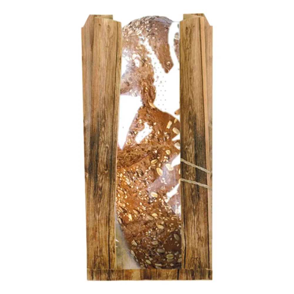 Bäckerbeutel "Enjoy" mit Sichtfenster | Kraftpapier | natur