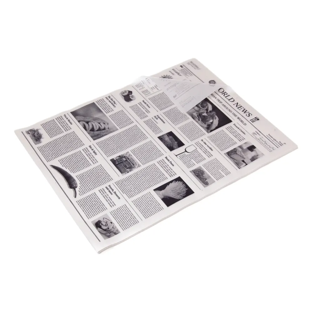 Pergamentersatz "Newspaper" | Pergamentersatz | 1/4 Bogen | weiß