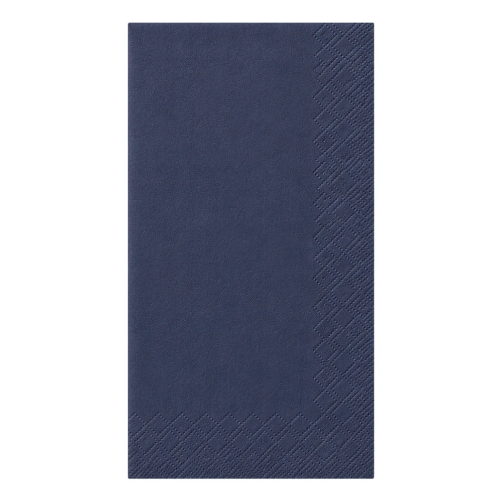 Tissue Serviette 1/8 Falz in dunkelblau