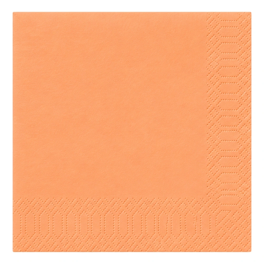 Tissue Serviette 1/4 Falz in peach