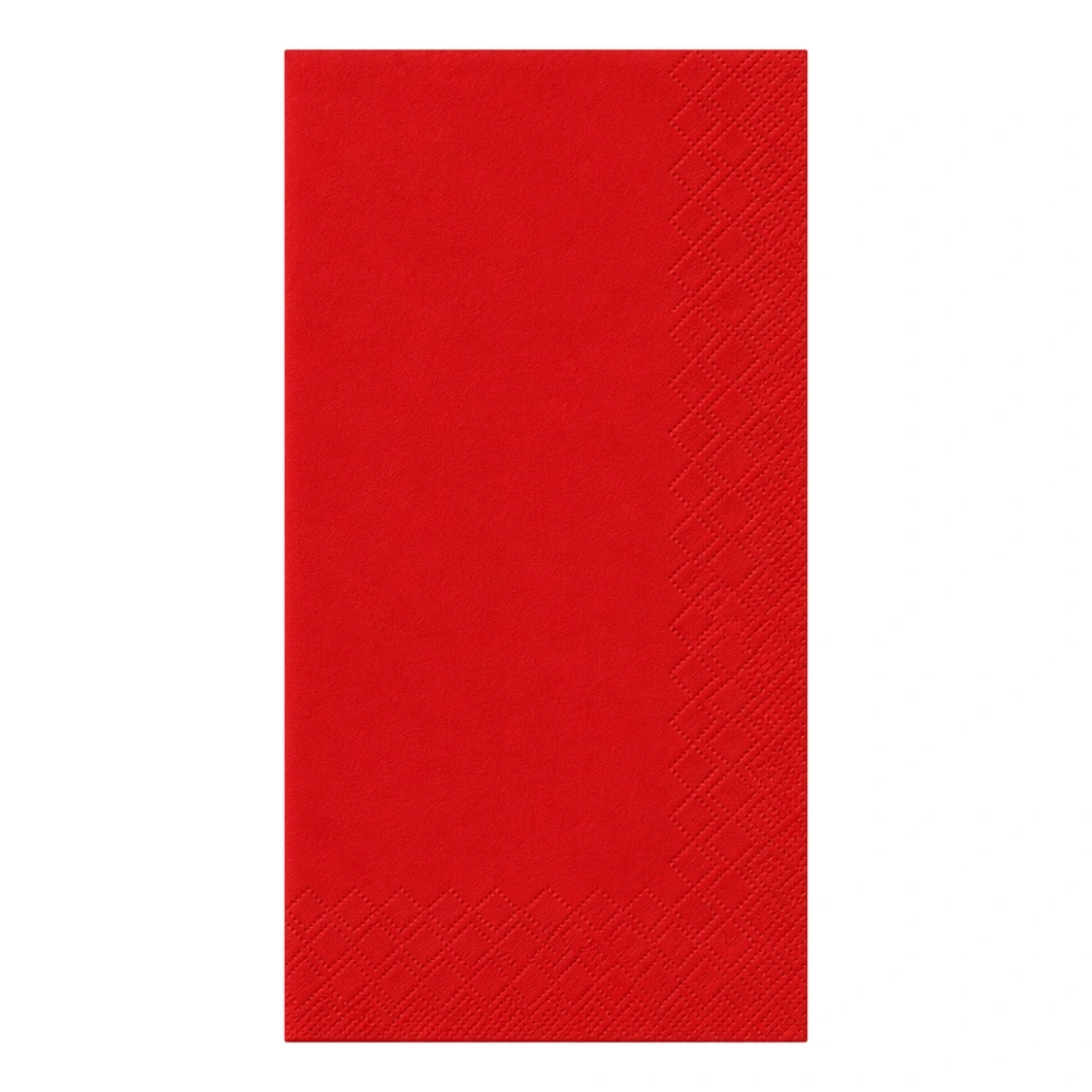 Tissue Serviette 1/8 Falz in rot