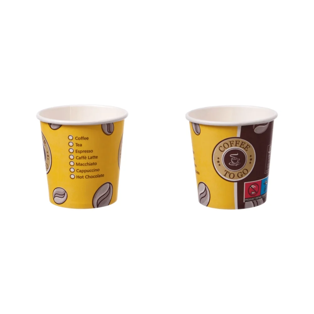 Kaffeebecher To Go "Topline" | 100ml | Pappe | beschichtet