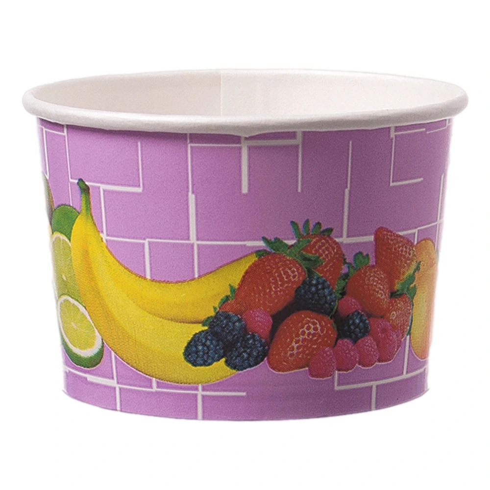 Eisbecher To Go "Früchte", Pappe, 220ml